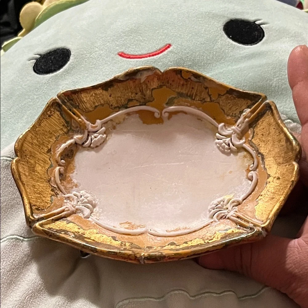 Laura Ashley Vintage Gold and Cream Vanity Tray soaps